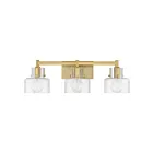 Savoy House 8-1030-3-322 3-Lights 180W Warm Brass Bath Vanity Light