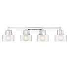 Savoy House 8-1030-4-11 4-Lights 240W Chrome Bath Vanity Light