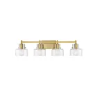 Savoy House 8-1030-4-322 4-Lights 240W Warm Brass Bath Vanity Light