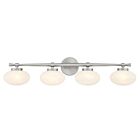 Savoy House 8-1050-4-SN 4-Lights 240W Satin Nickel Bath Vanity Light