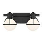 Savoy House 8-1060-2-BK 2-Lights 120W Matte Black Bath Vanity Light