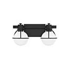 Savoy House 8-1060-2-BK 2-Lights 120W Matte Black Bath Vanity Light