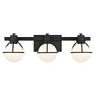 Savoy House 8-1060-3-BK 3-Lights 180W Matte Black Bath Vanity Light
