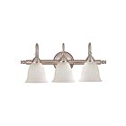 Savoy House Essentials 8-1062-3-SN Brunswick 3-Lights 180W Satin Nickel Vanity Light