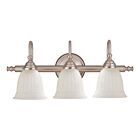 Savoy House Essentials 8-1062-3-SN Brunswick 3-Lights 180W Satin Nickel Vanity Light