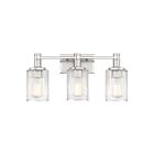 Savoy House 8-1102-3-146 Concord 3-Lights 180W Chrome/Polished Nickel Vanity Light