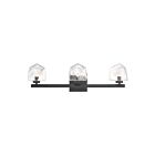Savoy House 8-1239-3-BK Castello 3-Lights 40W Black LED Vanity Light