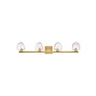 Savoy House 8-1239-4-322 Castello 4-Lights 40W Brass LED Vanity Light
