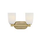 Savoy House 8-1245-2-127 Baldwin 2-Lights 60W Brass Incandescent/LED Vanity Light