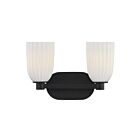 Savoy House 8-1245-2-BK Baldwin 2-Lights 60W Black Incandescent/LED Vanity Light