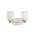 Savoy House 8-1245-2-SN Baldwin 2-Lights 60W Satin Nickel Incandescent/LED Vanity Light