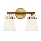Savoy House Essentials 8-1627-2-322 Kaden 2-Lights 120W Warm Brass Vanity Light