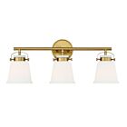 Savoy House Essentials 8-1627-3-322 Kaden 3-Lights 180W Warm Brass Vanity Light