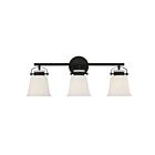 Savoy House Essentials 8-1627-3-BK Kaden 3-Lights 180W Matte Black Vanity Light