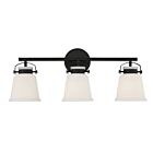 Savoy House Essentials 8-1627-3-BK Kaden 3-Lights 180W Matte Black Vanity Light