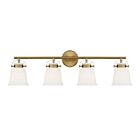 Savoy House Essentials 8-1627-4-322 Kaden 4-Lights 240W Warm Brass Vanity Light