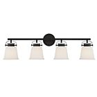 Savoy House Essentials 8-1627-4-BK Kaden 4-Lights 240W Matte Black Vanity Light