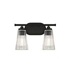 Savoy House Essentials 8-1745-2-BK Chantilly 2-Lights 120W Matte Black Vanity Light
