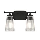 Savoy House Essentials 8-1745-2-BK Chantilly 2-Lights 120W Matte Black Vanity Light