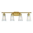 Savoy House Essentials 8-1745-4-322 Chantilly 4-Lights 240W Warm Brass Vanity Light