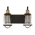 Savoy House 8-1780-2-79 Lansing 2-Lights 120W English Bronze and Warm Brass Vanity Light