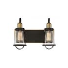 Savoy House 8-1780-2-79 Lansing 2-Lights 120W English Bronze and Warm Brass Vanity Light