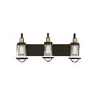 Savoy House 8-1780-3-79 Lansing 3-Lights 180W English Bronze and Warm Brass Vanity Light