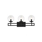 Savoy House Essentials 8-1860-3-BK Crosby 3-Lights 180W Matte Black Vanity Light