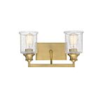 Savoy House 8-1972-2-322 Hampton 2-Lights 120W Warm Brass Vanity Light