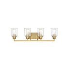 Savoy House 8-1972-4-322 Hampton 4-Lights 240W Warm Brass Vanity Light
