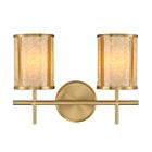 Savoy House 8-2055-2-322 Camden 2-Lights 120W Warm Brass Bathroom Vanity Light