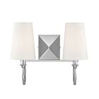 Savoy House Essentials 8-2542-2-109 Cameron 2-Lights 80W Polished Nickel Vanity Light