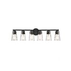 Savoy House Essentials 8-2603-6-BK Gordon 6-Lights 360W Matte Black Vanity Light