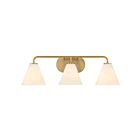 Savoy House 8-2988-3-322 Blair 3-Lights 180W Warm Brass Bathroom Vanity Light