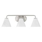 Savoy House 8-2988-3-SN Blair 3-Lights 180W Satin Nickel Bathroom Vanity Light