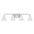 Savoy House 8-2988-4-SN Blair 4-Lights 240W Satin Nickel Bathroom Vanity Light