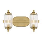 Savoy House 8-3024-2-322 2-Lights 120W Warm Brass Bath Vanity Light