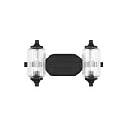 Savoy House 8-3024-2-BK 2-Lights 120W Matte Black Bath Vanity Light