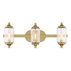 Savoy House 8-3024-3-322 3-Lights 180W Warm Brass Bath Vanity Light