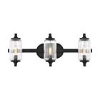 Savoy House 8-3024-3-BK 3-Lights 180W Matte Black Bath Vanity Light