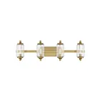 Savoy House 8-3024-4-322 4-Lights 240W Warm Brass Bath Vanity Light