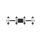 Savoy House 8-3024-4-BK 4-Lights 240W Matte Black Bath Vanity Light