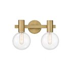 Savoy House Essentials 8-3076-2-322 Wright 2-Lights 120W Warm Brass Vanity Light