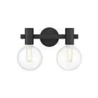 Savoy House Essentials 8-3076-2-BK Wright 2-Lights 120W Matte Black Vanity Light