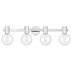 Savoy House Essentials 8-3076-4-11 Wright 4-Lights 240W Chrome Vanity Light