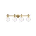 Savoy House Essentials 8-3076-4-322 Wright 4-Lights 240W Warm Brass Vanity Light