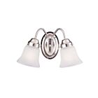 Savoy House Essentials 8-3280-2-SN Brighton 2-Lights 120W Satin Nickel Vanity Light