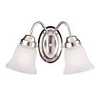 Savoy House Essentials 8-3280-2-SN Brighton 2-Lights 120W Satin Nickel Vanity Light