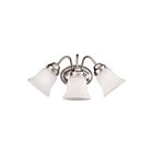 Savoy House Essentials 8-3280-3-SN Brighton 3-Lights 180W Satin Nickel Vanity Light
