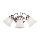 Savoy House Essentials 8-3280-3-SN Brighton 3-Lights 180W Satin Nickel Vanity Light